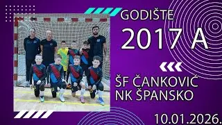 &Scaron;F ČANKOVIĆ - NK &Scaron;PANSKO (0:1) 2017A godi&scaron;te  (10.01.2026.)