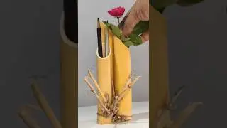 Bamboo craft model പൊളിയല്ലേ👍#craft #bamboo #wastematerialcraft #shorts #shortsfeed #youtubeshorts