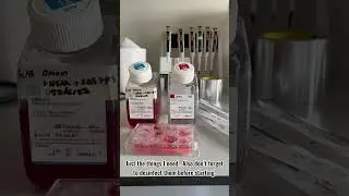 Cell culture maintenance 🧬 Proof that I do science #scienceisfun #itsokaytofail