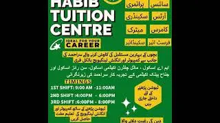 Habib Tuition Centre  |  Ideal For Your Career