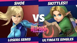 Hitpoint Summer July Losers Semis - SKITTLES! (Young Link) Vs. Shoe (ZSS) SSBU Ultimate Tournament