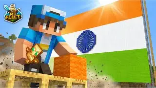 🔴Day-16| Completing Republic Day Builds In MCFLEET S2 | #minecraft #live #mcfleet