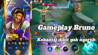 GAMEPLAY BRUNO - MALEFIC GUN NERF?? BRUNO MODE KEBANTAI MOBILE LEGEND