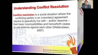 Dr  Ronald Allan S  Mabunga talks about Conflict Resolution and Management