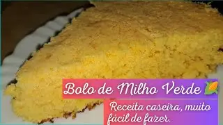 BOLO DE MILHO VERDE CASEIRO E FOFINHO | Receita F&aacute;cil e Irresist&iacute;vel 🌽🍰 #receitasdati&ccedil;a #bolodemilho