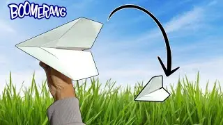 How to make a Paper Boomerang Plane (Flying) Il Easy to make Paper Plane that's Flies
