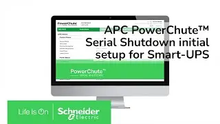 APC PowerChute&trade; Serial Shutdown initial setup for Smart-UPS