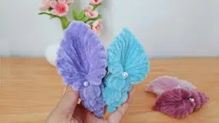 How to Make a Beautiful Seashell from Pipe Cleaner | Velvet Wire Shell Craft