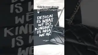 Kurt Geiger bag #blackbag #kurtgeiger #viral #contentcreator