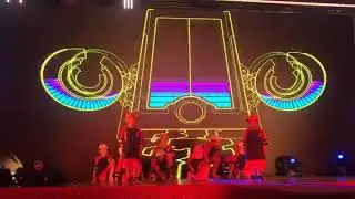 Street dance performance creative stage background LED display