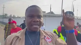 Aggrieved employees of Monrovia Breweries Inc. protest against alleged bad labor