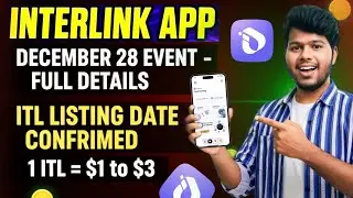 Interlink App Big Update Telugu | ITL Coin Listing Date & Price Details Explained