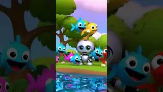fishing fun with robo        #robotfishing #cuterobot #funforkids #toddlervideo #3danimation