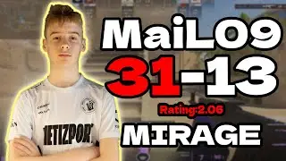 MaiL09 (31-13) | mirage FACEIT EU Ranked | Rating 2.06 | Nov 5, 2025