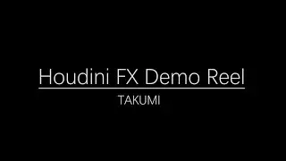 Houdini FX student reel