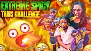 Red Takis versus Blue Takis spicy challenge