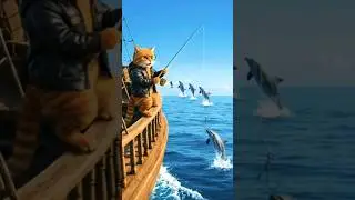 Billa fish pakdane ki training#shots#Billa cartoon#cartoon video