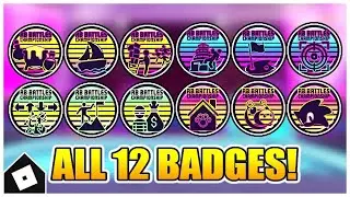 (CHALLENGES) How to get ALL 12 RB BATTLES BADGES + WINNER'S WINGS 2.0! | Roblox RB Battles Season 3