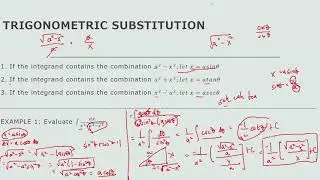 Trigonometric Substitution Integration