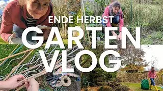 Gartenarbeit November/Dezember . DIY Erbsen-Rankhilfe aus Resten, Gem&uuml;segarten Pflege im Sp&auml;therbst