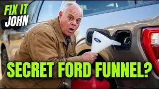 Расположение заправочной воронки топливного бака Ford F-150 2021-2027 годов выпуска.