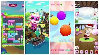 My Angela 2🆚 Tom Hero 🆚My talking Tom🆚 My Talking Angela