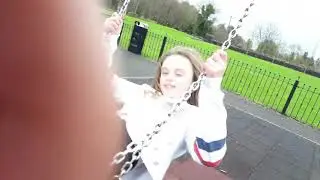 Playing on the monkey bars