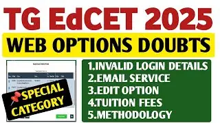 EdCET Web Options Doubts@StudentUpdates247 