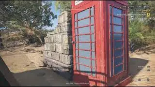 A Uk Red Phone Box in Road Craft