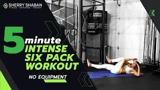5 MIN INTENSE SIX PACK Workout (No Equipment At Home, Lower abs)