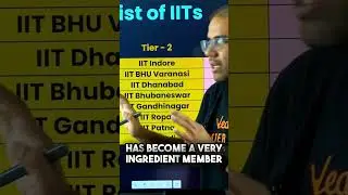 IITs Tier List 🏆 | Best IITs Ranked | #iit #iitjee #jee