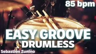 Easy Groove Drumless Track 85 bpm | Groovy Drummer's Jam