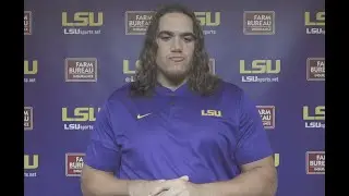 Austin Deculus LSU Tigers offensive lineman fall camp 2021
