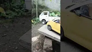 pick up vs car#pickup #dumptruk #truck #trucks #truckdriver #pickupoleng #dumptruk #dumptruck
