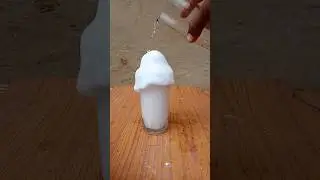 vinegar shampoo baking soda experiment #shorts_videos #ramcharan110 #experiment