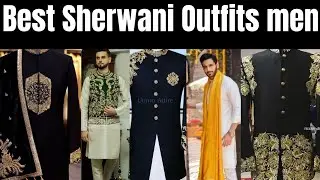 Groom Dress For Wedding Sherwani | Sherwani Designs For Men Wedding | Jacket Style Sherwani for Men