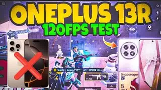 🔥OnePlus 13R : BGMI 120fps Test With Fps Meter  BETTER THEN IPHONE 16 PRO| OnePlus 13R Gaming Review
