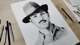 Drawing Bhagat Singh 😊 August 15#art 
