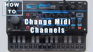Change Midi Channels TX Transmited and RX receiving  Behringer Pro Vs Mini User Video Manual How to
