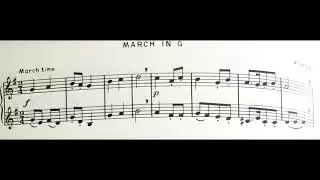 Selected Duets for Cornet or Trumpet - March in G - KORDA (Sheet Music)
