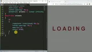 Loading Text Animation With Html And CSS