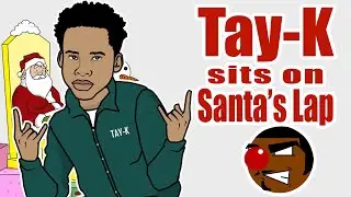Tay-K Sits on Santa's Lap