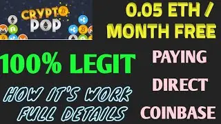 Free 0.05 Ethereum/Month | Crypto Pop New Free ETH Earning Apps |  Full Details in Hindi.
