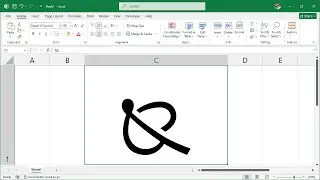 How to Add the NORTH WEST POINTING LEAF Symbol in Excel