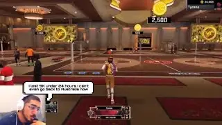 ALL OF TYCENO LAST GAME WAGERS HE LOST LOSES 9K UNDER 24 HOURS (NBA2K20)