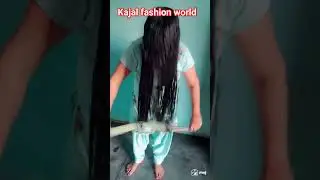 curly long hair play.#hairstyle #kajal #black #hair #longhairs #braid #bun #haircare