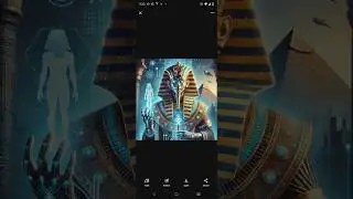 Ancient Pharaoh Reimagined as a Sci-Fi Ruler