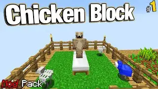 &laquo;Куриный блок&raquo; Подождите... Версия Minecraft Java Modpack?!! [Давайте поиграем #1]