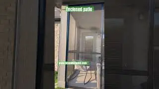 Patio Enclosure Reveal #patio #patiostyle #backyarddreams #patiodesign #enclosedpatio