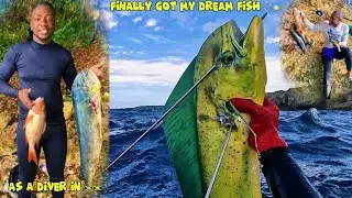 ЛОВЛЮ РЫБУ СВОЕЙ МЕЧТЫ 🐠 ‼️Махи-махи УБИТА моим МИНИ-РУЖЬЕМ 🏹 #махи-махи #рыбамечты